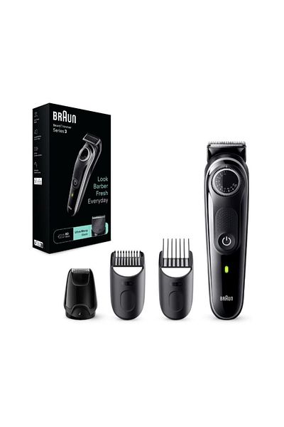 Braun Aparat de tuns barba Braun Beard Trimmer BT3440, Wet&Dry, buton rotativ de precizie