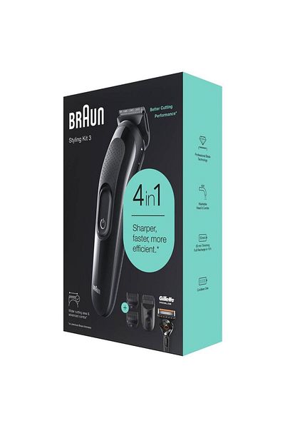 Braun Braun Styling Kit3 SK3300 beard trimmer, 4-in-1 for men, 2 accessories