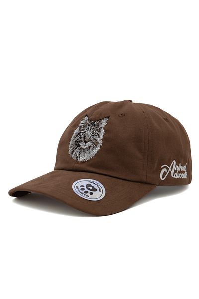 Trampoline Tabby Cat Embroidered Hat - Animal Figured Hat