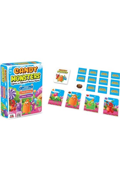CREATİVE GAMES الألعاب الإبداعية كاندي مونسترز لعبة الذاكرة التعليمية الممتعة