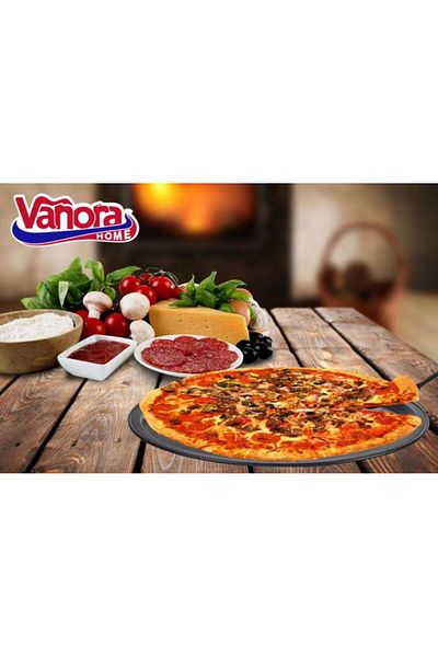 vanora Tava pizza Vanora VN-SL-P1009, 33.5 x 1 cm (Negru)