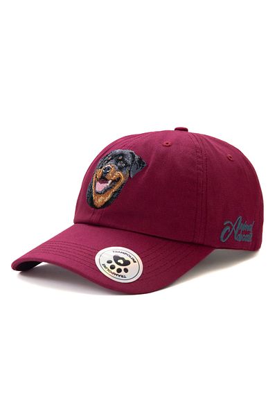 Trampoline Rottweiler Dog Embroidered Hat - Animal Figured Hat