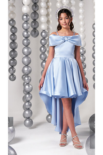 ERKUT KIDS 819 İNDİGO ABİYE ELBİSE