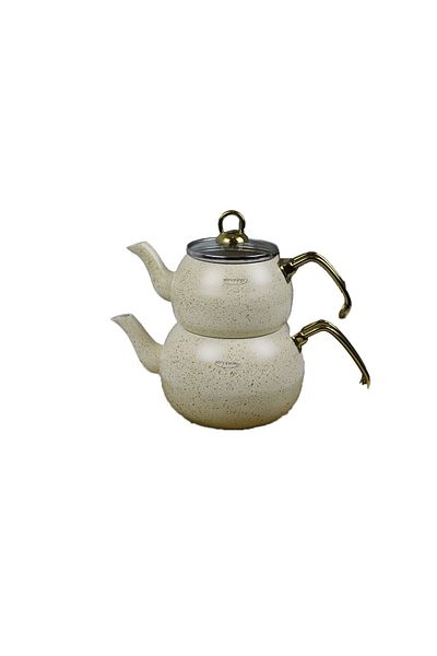 Evren CREAM MIDDLE TEAPOT SET