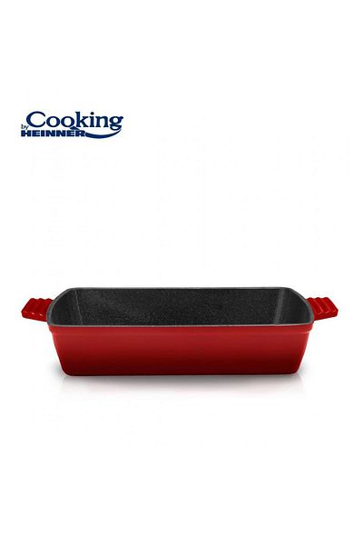 Heinner Tava Heinner HR-KN-TV33, RED LINE, fonta emailata, 33 x 23 x 7 cm