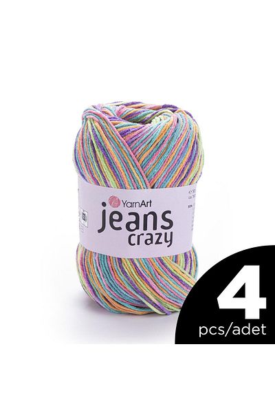 Yarnart Jeans Crazy - Ebruli - 8215 - 4 Pcs
