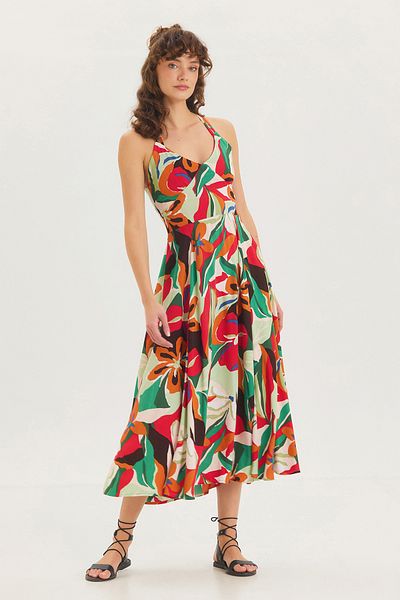 Clandestino Red Cross Back Dress