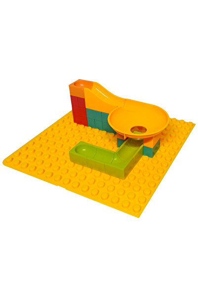 CREATİVE GAMES أرضية كبيرة متوافقة مع LegoDuplo باللون الأصفر