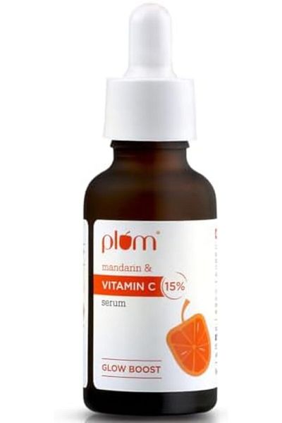 PLUM 15% Vitamin C Face Serum For Glowing Skin | Non Irritating Formula | For Dull Skin | With Manda