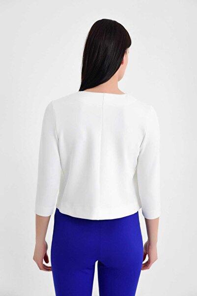 Laranor Γυναικείο Ecru Scuba Mini Jacket 19l6595