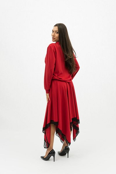Gorgeaux Red Lace Suit Liana - 4XL(48)