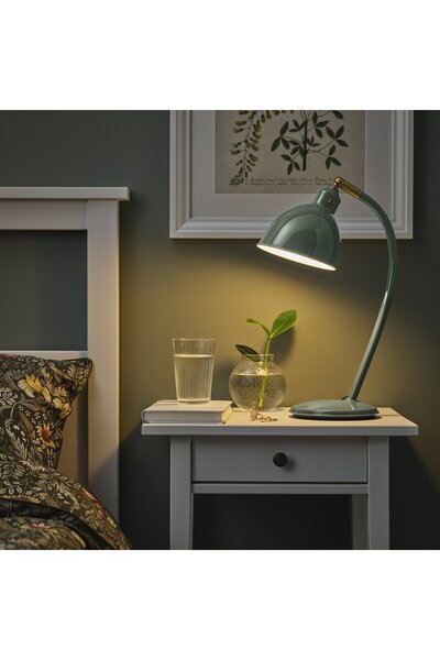 IKEA RÖDFLIK Desk Lamp, Grey-Green