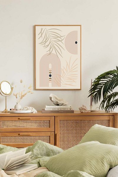 Dekorsiahome Ένα Τεμάχιο Πίνακας με Ξύλινο Πλαίσιο Tk0018