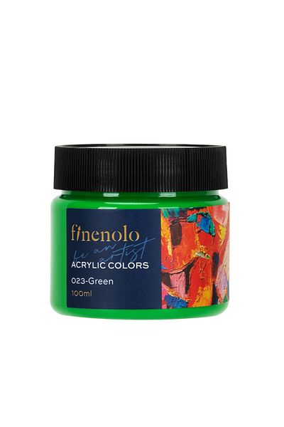 Deli Acrylic Paint 100ml Green Finenolo Deli