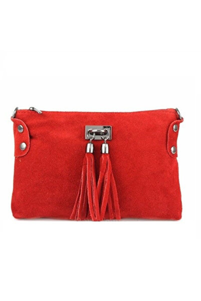 delis Дамска чанта Tianna Gt1744, велур, червена