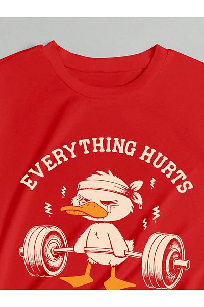 EVIus Yaşar T-Shirt Men and Women for Size Hurts Oversize T-Shirt