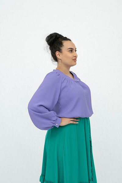 Gorgeaux Elegant Blouse and Skirt Set Lora - L(40)