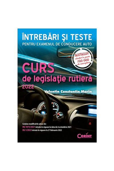 Corint Road legislation course 2022 questions and tests - 2nd revised edition, Valentin Constantin Marin