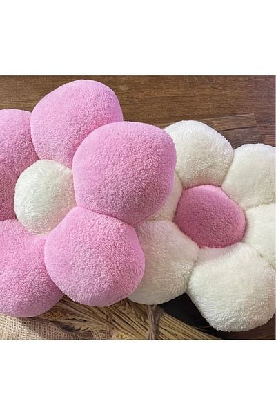 Özgüner Oyuncak Daisy Plush Throw Pillow 2 Pack Decorative and Soft Design