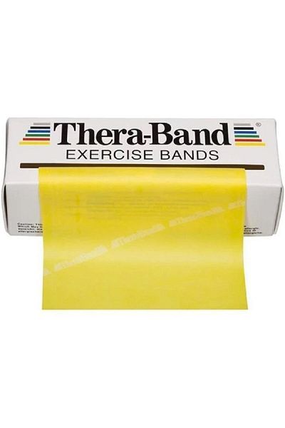 THERABAND Bandă de exercițiu galbenă Pilates Anvelopă 5,5 metri