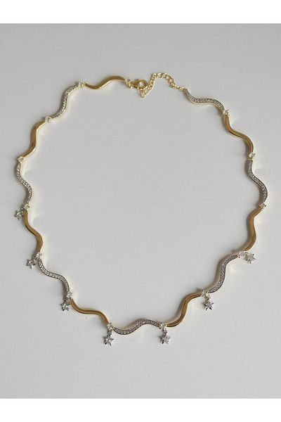 Reorah Collection Wave Star Necklace-Wavy Starry Necklace