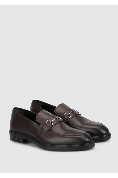 Provoq Men's Brown Leather Shoes