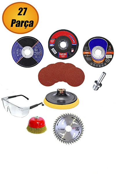 NUBLADO 27 Parça Spiral Avuç Içi Taşlama 115 Mm Cırt Zımpara Kağıdı Ahşap Ino...