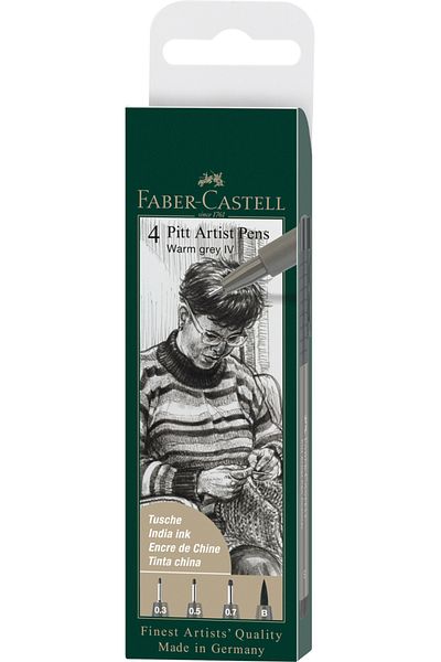 Faber Castell Set pix Pitt Artist 4 buc. Gri cald Faber-Castell