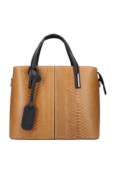 delis Geanta Dama Merle Gt590, Piele Naturala, Maro