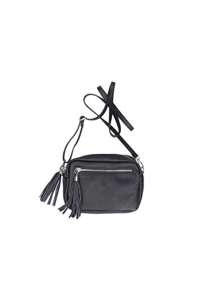 delis Γυναικεία Τσάντα, Stina Gt2673, Φυσικό Δέρμα, Μαύρη