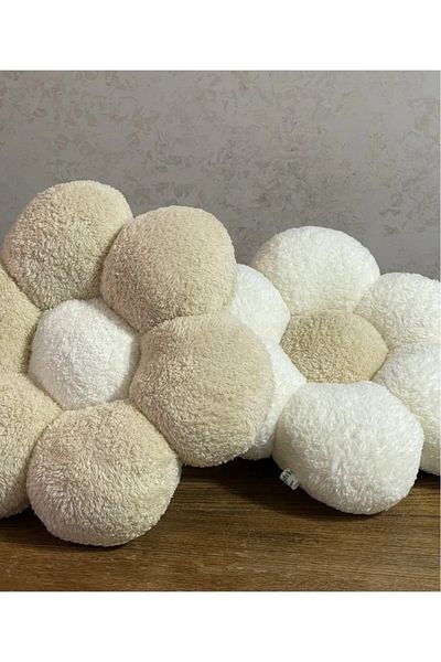 Özgüner Oyuncak Daisy Plush Throw Pillow 2 Pack Decorative and Soft Design