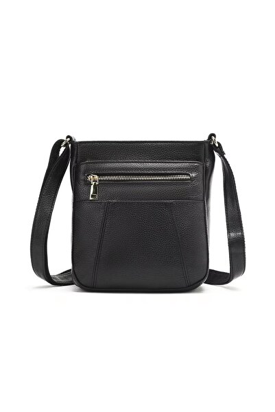 delis Дамска чанта, Saphira Gt3195, Естествена кожа, Черна