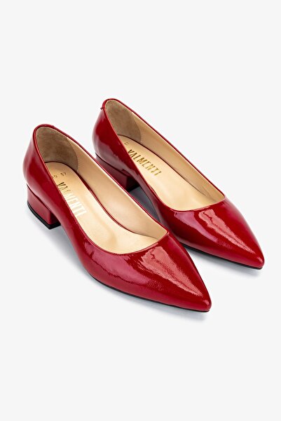 Valmenti Women's Genuine Leather Red Heeled Shoes
