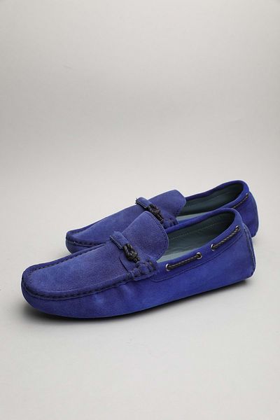 Gondol Loafer clasic pentru bărbați din piele naturală albastru 43 Saks TTX 60158