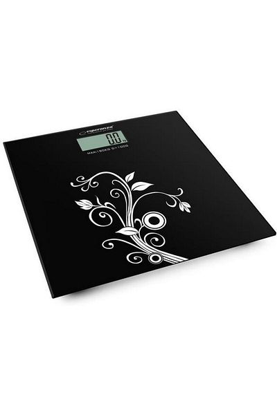 ESPERANZA Cantar de baie Esperanza Yoga EBS003, 180 kg (Negru)