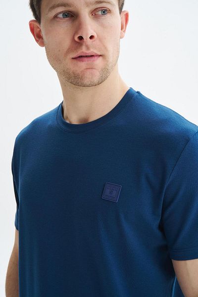Arma Ανδρικό μπλουζάκι Indigo Regular Fit Basic Single Jersey Crew Neck T-shirt Y 29344472602