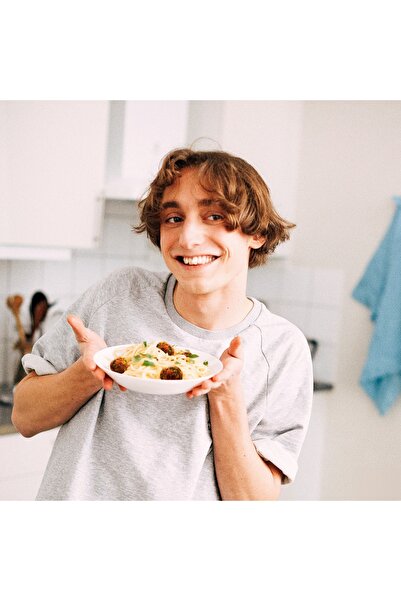 IKEA OFTAST Deep plate, white, 20 cm