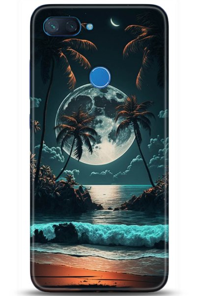 adveksiyon حافظة هاتف Xiaomi Mi 8 Lite مطبوعة بدقة عالية - Take Me Earth 5007