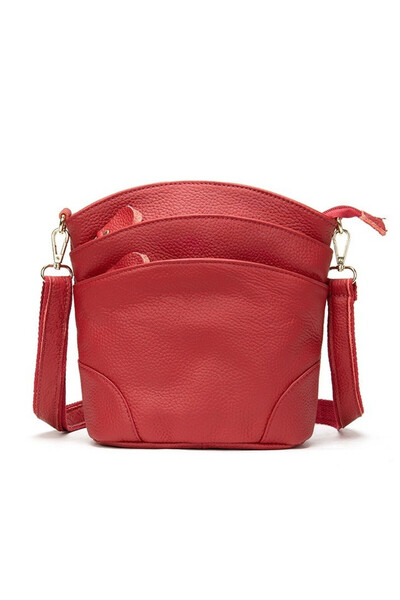 delis Geanta Dama Missa Gt1538, Piele Naturala, Rosu