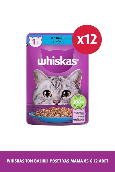 Whiskas Ton Balıklı Poşet Kedi Yaş Mama 85 G 12x