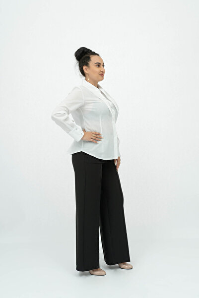 Gorgeaux Anda Black Elegant Pants - XXL(44)