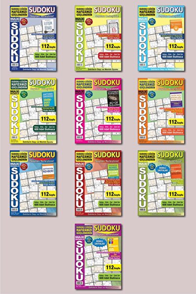MAXİ Bulmaca Sudoku 10'lu Set-1