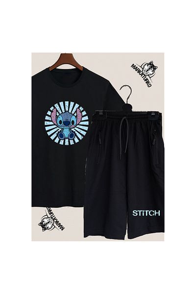 MarkaTurko Stitch Special Design Printed Tshirt-Shorts Combination