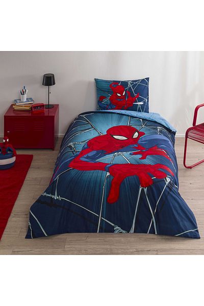 Taç Set cuvertură de pilota din bumbac cu licență Spiderman Rise