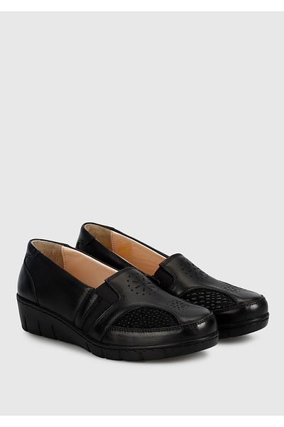 Eclipse Leather Black Women's Shoes