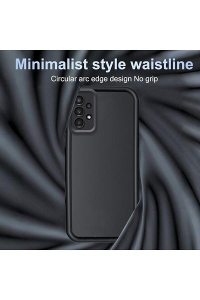Fibaks Samsung Galaxy A23 Compatible Case Camera Protected Soft Textured Shock Absorbing Burgundy Silicone Cover