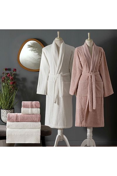 Taç Bliss Pure Cotton Οικογενειακό Σετ Πούδρα Εκρού