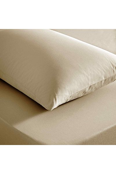 Taç Ranforce Single Sheet Set - Color Dreams Mink