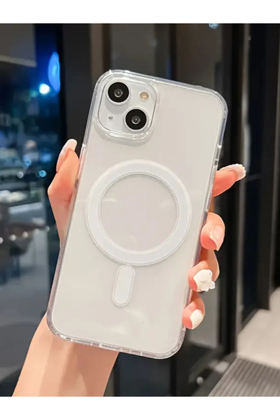 KVK PRİVACY Apple Iphone 13-14-15 Uyumlu Kılıf Magsafe Özellikli Şeffaf Darbe...