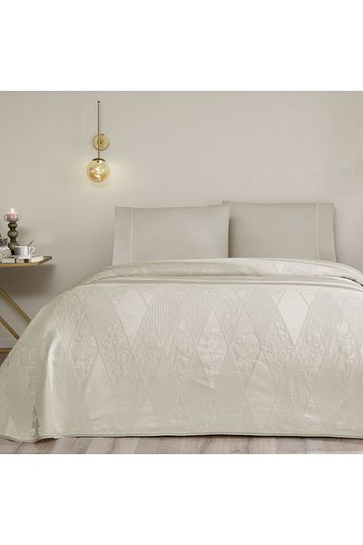 Taç Taç Jacquard Flava Μονό Σετ Πικέ Γκρι